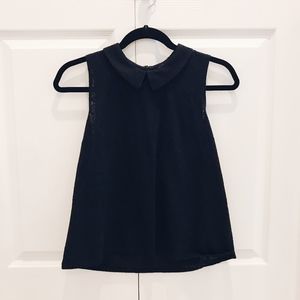 ❗3/$20 Forever 21 Black Collar Sleeveless Blouse